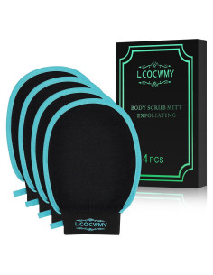 Guantes Exfoliantes LCOCWMY 4 Piezas Exfoliación Corporal