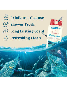Gel de Ducha Old Spice 18 oz Pack de 4 Aroma Mar Profundo 2