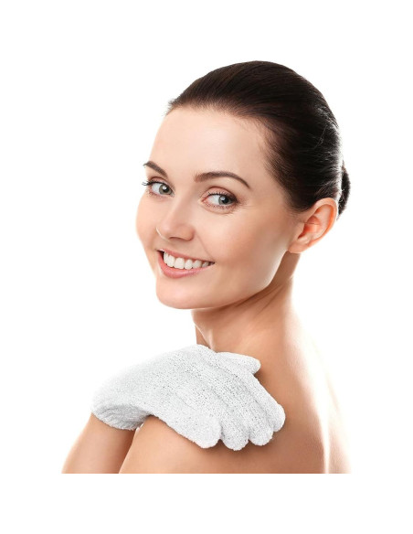 Guantes Exfoliantes Linda - Paquete de 4, Talla Única