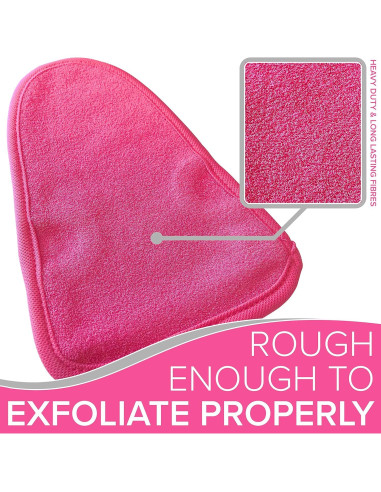 Guante Exfoliante NYK1 Rosa - Microdermoabrasión en Casa