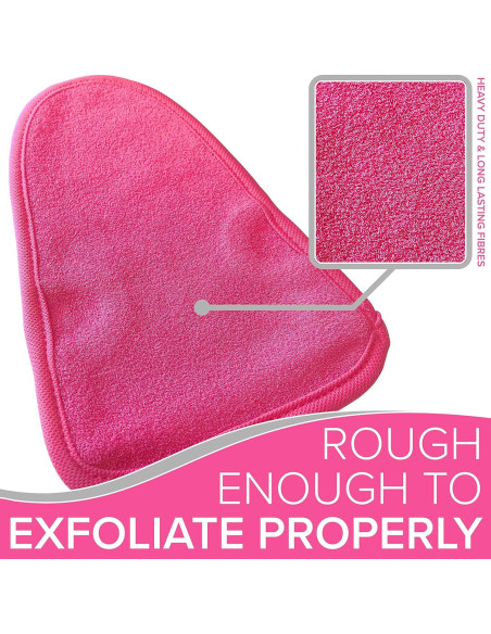 Guante Exfoliante NYK1 Rosa - Microdermoabrasión en Casa