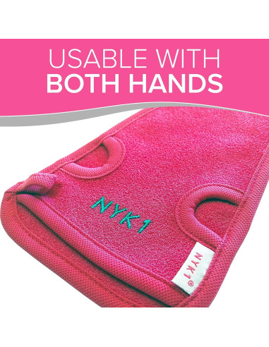 Guante Exfoliante NYK1 Rosa - Microdermoabrasión en Casa