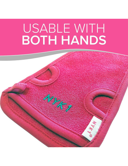 Guante Exfoliante NYK1 Rosa - Microdermoabrasión en Casa