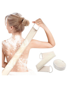 Juego de Esponjas de Lufa Natural Exfoliantes 2 Piezas