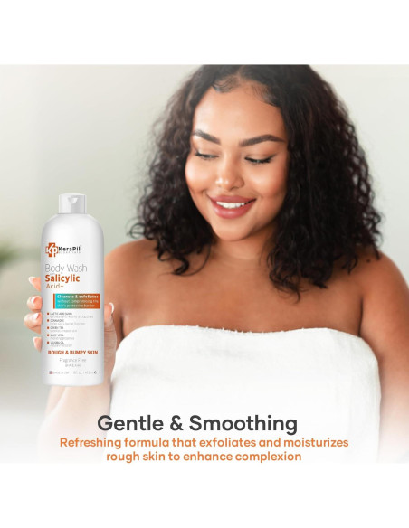 Jabón Corporal Exfoliante KERAPIL Ácido Salicílico 2 Pk