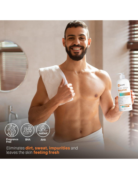 Jabón Corporal Exfoliante KERAPIL Ácido Salicílico 2 Pk