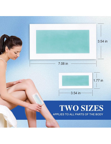 Tiras de cera depilatoria PLAYQUEEN 60 unidades kit completo