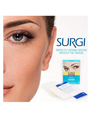 Cintas de Cera para Cejas Surgi 28 Unidades Listas para Usar