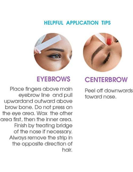 Cintas de Cera para Cejas Surgi 28 Unidades Listas para Usar