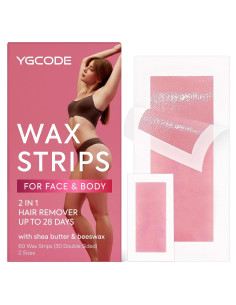 Tiras de Cera Depilación YGCODE 60 Unidades para Mujer