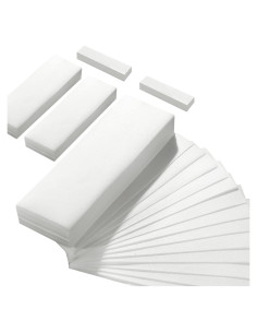 Paquete 500 tiras de cera no tejida Leelosp 3 tamaños