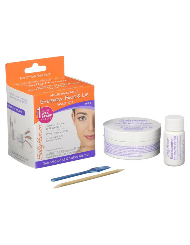 Kit de Cera para Cejas y Cara Sally Hansen 8,8 g Microondas