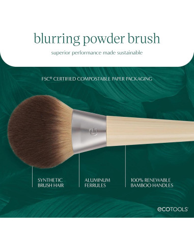 Brocha de Maquillaje EcoTools para Polvo Difuminador 22,56 cm