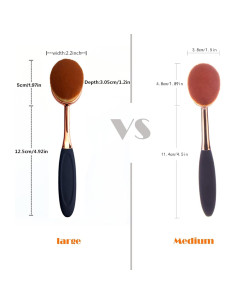 Brocha de Maquillaje Ovalada Yoseng Grande 17.5 cm 2