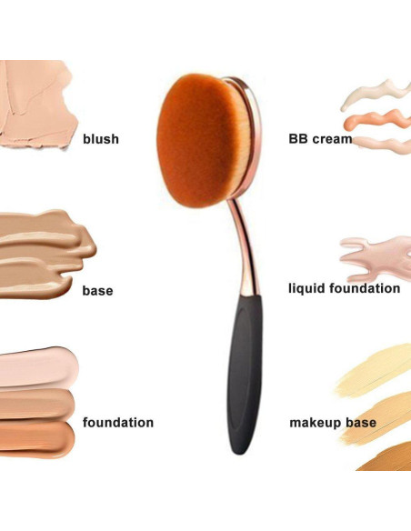 Brocha de Maquillaje Ovalada Yoseng Grande 17.5 cm