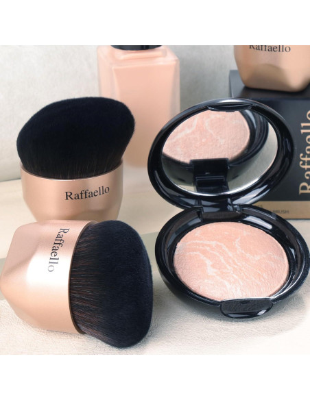 Pincel Kabuki Angulado Raffaello - Cerdas Suaves y Densas Pincel Kabuki Angulado Raffaello - Cerdas Suaves y Densas