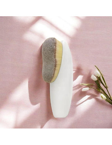 Pincel Kabuki de Base Coshine Blanco Alta Densidad