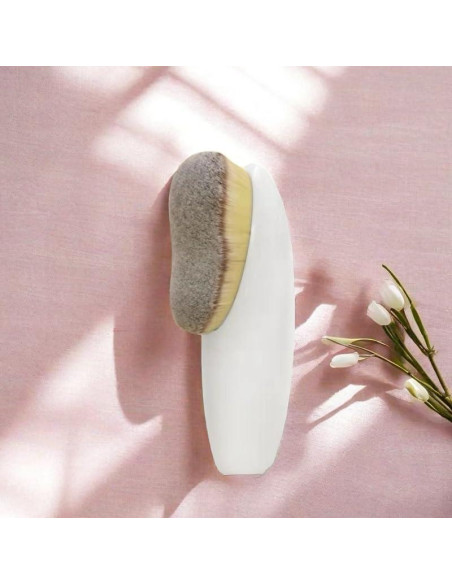 Pincel Kabuki de Base Coshine Blanco Alta Densidad