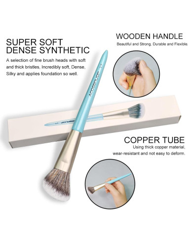 Brocha de Rubor en Ángulo ACOSBRUOP - Suave y Ergonómica