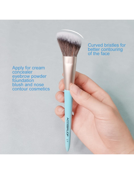 Brocha de Rubor en Ángulo ACOSBRUOP - Suave y Ergonómica