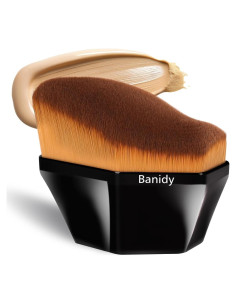 Brocha de Base Premium Banidy Hexagonal Negra 8,71x5,79cm