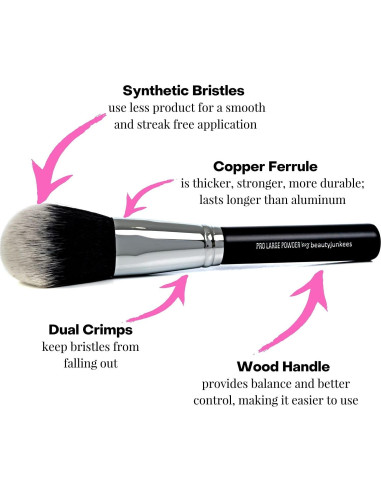Brocha de Maquillaje para Polvo Grande Beauty Junkees