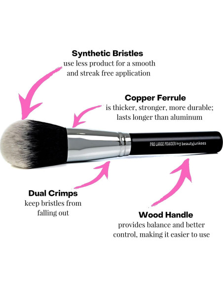Brocha de Maquillaje para Polvo Grande Beauty Junkees