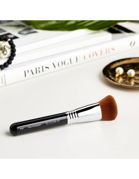 Brocha de Maquillaje Multitasker Sigma F47 - Facial 3 en 1 Brocha de Maquillaje Multitasker Sigma F47 - Facial 3 en 1