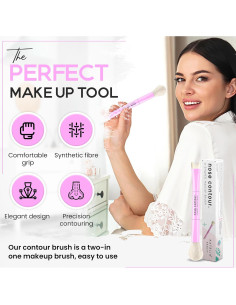 Brocha de Contorno de Nariz Doble Katelia Beauty - Vegana 2