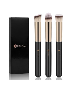 Pincel Corrector KINGMAS C04 Kabuki para Ojos y Nariz - Negro