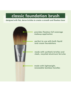 Brocha de Fundación EcoTools Clásica 1 Cuenta Cerdas Sintéticas 2