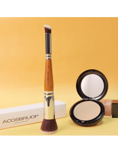 Brocha de Maquillaje Doble Punta ACOSBRUOP 18cm Suave