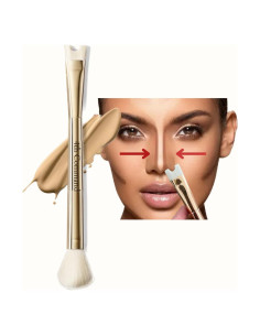 Brocha de Maquillaje 2-en-1 4th Command para Contorno Nariz