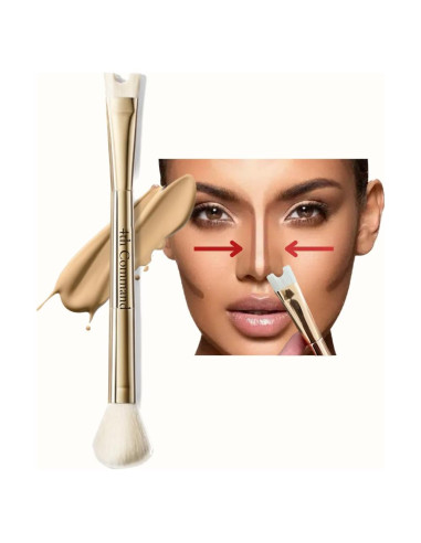 Brocha de Maquillaje 2-en-1 4th Command para Contorno Nariz