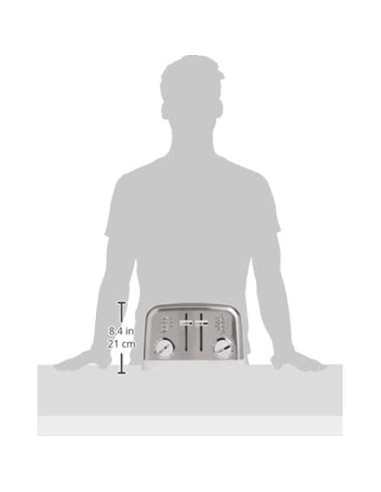 Tostadora Cuisinart CPT-180WP1 4 Rebanadas Acero Inoxidable