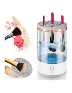Limpiador de Brochas de Maquillaje Eléctrico CJ 2 en 1