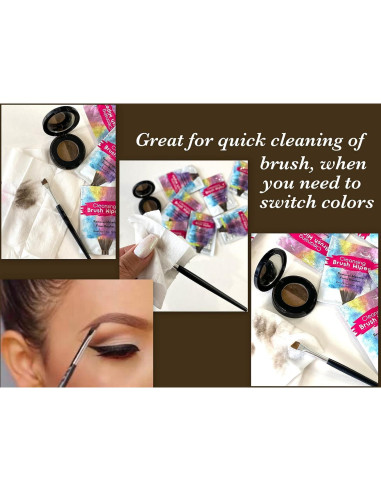 24 Toallitas de Limpieza de Brochas Evriholder - Rápidas y Prácticas