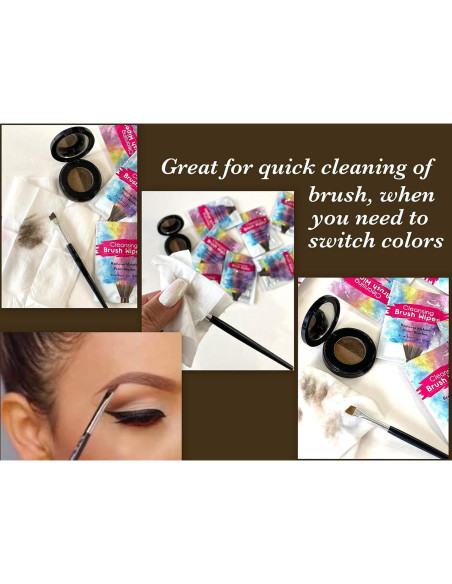 24 Toallitas de Limpieza de Brochas Evriholder - Rápidas y Prácticas