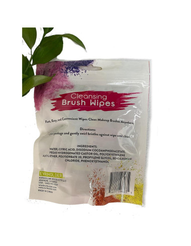 24 Toallitas de Limpieza de Brochas Evriholder - Rápidas y Prácticas