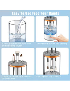 Limpiadora Eléctrica de Brochas de Maquillaje Automática 2