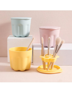 Limpiador y Secador de Brochas Merkyo Amarillo 8,89 cm 2