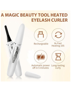 Rizador de Pestañas Eléctrico DSBWAN Recargable USB 4 Modos 2