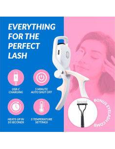 Rizador de Pestañas Calentado Yoove Recargable 3 Modos 2