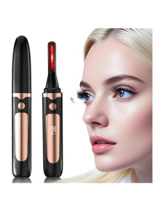 Rizador de Pestañas Eléctrico PVOGRT Negro 4 Modos Temperatura