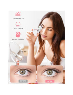 Rizador de Pestañas Eléctrico SMILING SHARK EZ-01 Blanco 2