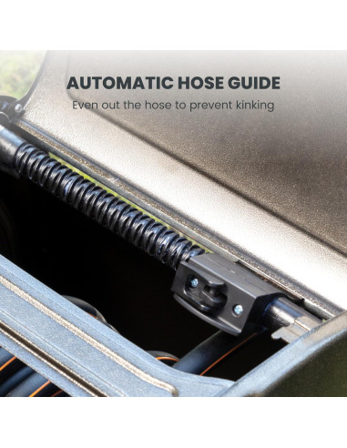 Carrete de Manguera Giraffe Tools SW5 Metal 150 pies Verde