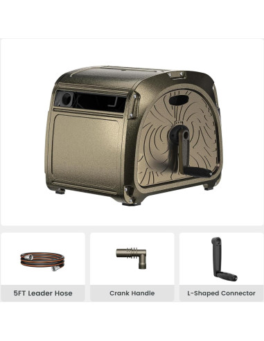 Carrete de Manguera Giraffe Tools SW5 Metal 150 pies Verde