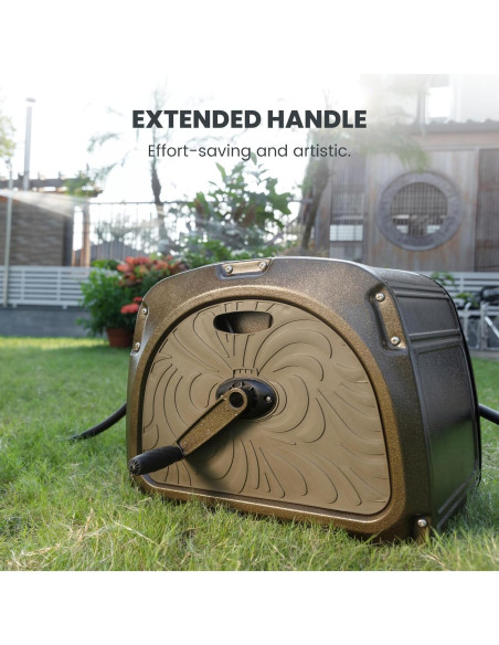 Carrete de Manguera Giraffe Tools SW5 Metal 150 pies Verde