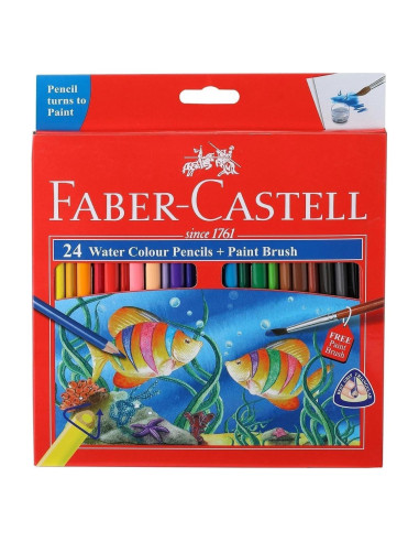 Lápices de Acuarela Faber-Castell 24 Colores Premium