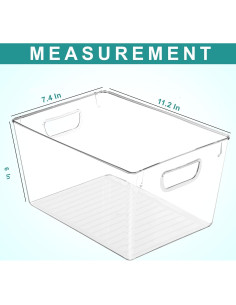 Organizadores de Almacenamiento Utopia Kitchen - 6 Piezas Transparentes 2